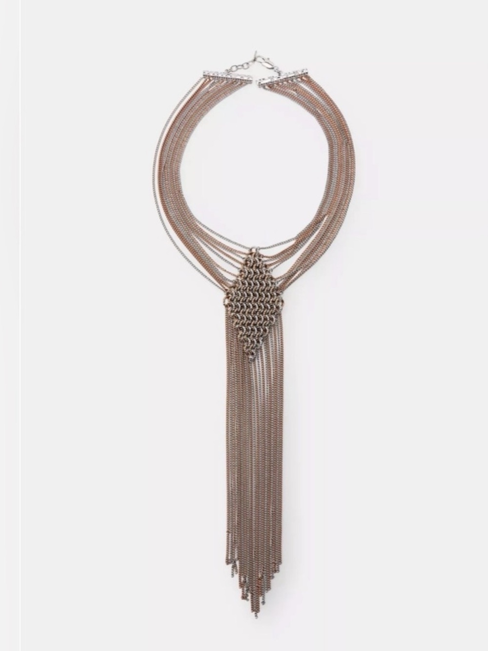 NWT Zara Woman Accessories RING CHAIN NECKLACE
